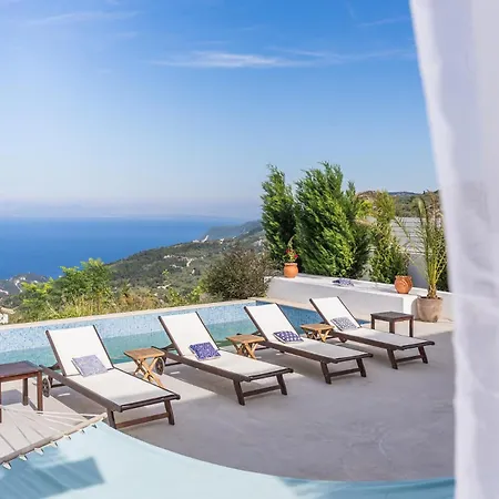 فيلة Etoni, Amazing Sea Views, Infinity Pool Kalamítsi